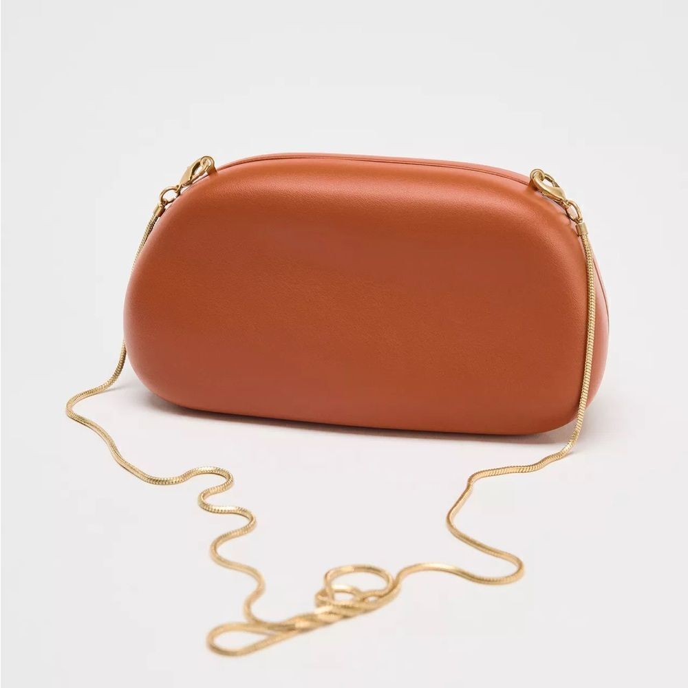 ZARA GOLD CLASP BOX BAG - Picture 9 of 9